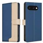 For Google Pixel 9A Color Matching RFID Anti-theft Leather Phone Case(Blue) - 1