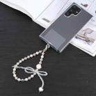 Large Bowknot Bead Chain Anti-lost Phone Short Lanyard - 1