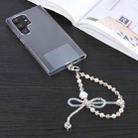 Large Bowknot Bead Chain Anti-lost Phone Short Lanyard - 2