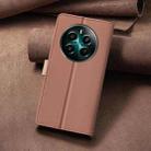 For Realme 12+ 5G Color Matching RFID Anti-theft Leather Phone Case(Brown) - 3