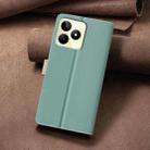 For Realme C53 Color Matching RFID Anti-theft Leather Phone Case(Green) - 3