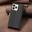 For Realme C53 Color Matching RFID Anti-theft Leather Phone Case(Black) - 3