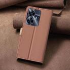 For Realme C55 Color Matching RFID Anti-theft Leather Phone Case(Brown) - 3