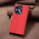 For Realme C55 Color Matching RFID Anti-theft Leather Phone Case(Red) - 3