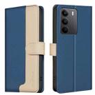 For Realme C75 4G Color Matching RFID Anti-theft Leather Phone Case(Blue) - 1