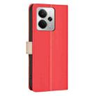 For Realme 14 5G Global Color Matching RFID Anti-theft Leather Phone Case(Red) - 3