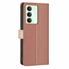 For Realme 14X 5G Color Matching RFID Anti-theft Leather Phone Case(Brown) - 3