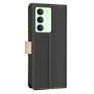 For Realme 14X 5G Color Matching RFID Anti-theft Leather Phone Case(Black) - 3