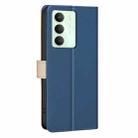 For Realme 14X 5G Color Matching RFID Anti-theft Leather Phone Case(Blue) - 3