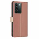 For Realme C71 4G Global Color Matching RFID Anti-theft Leather Phone Case(Brown) - 3