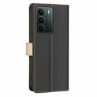 For Realme C71 4G Global Color Matching RFID Anti-theft Leather Phone Case(Black) - 3