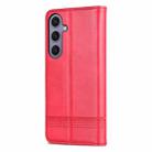 For Samsung Galaxy S25+ 5G AZNS Magnetic Calf Texture Flip Leather Phone Case(Red) - 3