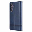 For Samsung Galaxy S25 FE 5G AZNS Magnetic Calf Texture Flip Leather Phone Case(Dark Blue) - 3