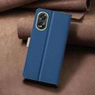 For OPPO A38 4G / A18 4G Color Matching RFID Anti-theft Leather Phone Case(Blue) - 3