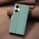 For OPPO A59 5G Color Matching RFID Anti-theft Leather Phone Case(Green) - 3