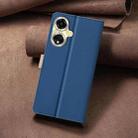 For OPPO A59 5G Color Matching RFID Anti-theft Leather Phone Case(Blue) - 3