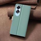 For OPPO A60 4G Color Matching RFID Anti-theft Leather Phone Case(Green) - 3