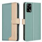 For OPPO A74 4G / F19 4G Color Matching RFID Anti-theft Leather Phone Case(Green) - 1