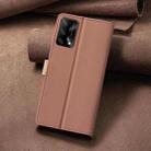 For OPPO A74 4G / F19 4G Color Matching RFID Anti-theft Leather Phone Case(Brown) - 3