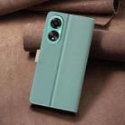 For OPPO A78 4G Color Matching RFID Anti-theft Leather Phone Case(Green) - 3