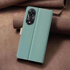 For OPPO A78 5G Color Matching RFID Anti-theft Leather Phone Case(Green) - 3
