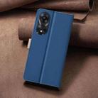 For OPPO A78 5G Color Matching RFID Anti-theft Leather Phone Case(Blue) - 3