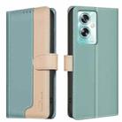 For OPPO A79 5G Color Matching RFID Anti-theft Leather Phone Case(Green) - 1