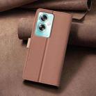 For OPPO A79 5G Color Matching RFID Anti-theft Leather Phone Case(Brown) - 3