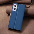 For OPPO A96 5G / Reno7 Z Color Matching RFID Anti-theft Leather Phone Case(Blue) - 3