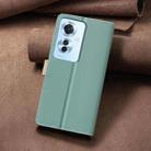For OPPO Reno11 F 5G Color Matching RFID Anti-theft Leather Phone Case(Green) - 3