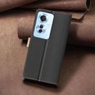 For OPPO Reno11 F 5G Color Matching RFID Anti-theft Leather Phone Case(Black) - 3