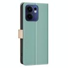 For OPPO Reno13 F 5G Color Matching RFID Anti-theft Leather Phone Case(Green) - 3