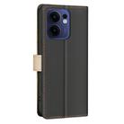 For OPPO Reno13 F 5G Color Matching RFID Anti-theft Leather Phone Case(Black) - 3