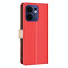 For OPPO Reno13 F 5G Color Matching RFID Anti-theft Leather Phone Case(Red) - 3