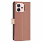 For OPPO Reno14 F 5G Color Matching RFID Anti-theft Leather Phone Case(Brown) - 3
