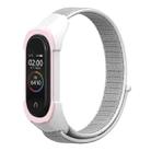 For Xiaomi Mi Band 5 / 4 / 3 Nylon Watch Band(Seashell+White Pink) - 1