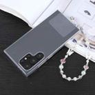 Butterfly Bead Chain Anti-lost Phone Short Lanyard(White) - 1