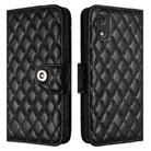 For itel A23 Pro / A17 Rhombic Texture Flip Leather Phone Case with Lanyard(Black) - 2