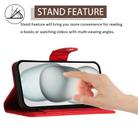 For itel S23+ Rhombic Texture Flip Leather Phone Case with Lanyard(Red) - 3