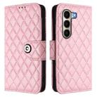 For Itel A95 5G Rhombic Texture Flip Leather Phone Case with Lanyard(Pink) - 2