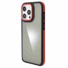 For iPhone 13 Pro Max Gold Shield 3 in 1 Phone Case(Red) - 1