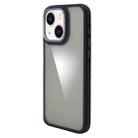 For iPhone 14 Plus Gold Shield 3 in 1 Phone Case(Purple) - 1