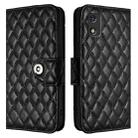 For Tecno Pop 5c Rhombic Texture Flip Leather Phone Case with Lanyard(Black) - 2