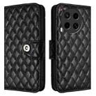 For Tecno Camon 30 5G / 4G Rhombic Texture Flip Leather Phone Case with Lanyard(Black) - 2