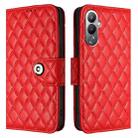 For Tecno Pova 4 Rhombic Texture Flip Leather Phone Case with Lanyard(Red) - 2