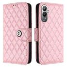 For Tecno Pova 4 Rhombic Texture Flip Leather Phone Case with Lanyard(Pink) - 2