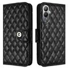 For Tecno Pova 4 Pro Rhombic Texture Flip Leather Phone Case with Lanyard(Black) - 2