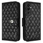 For Tecno Pova Neo 2 Rhombic Texture Flip Leather Phone Case with Lanyard(Black) - 2