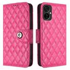 For Tecno Spark 9 Pro / Spark 9T Rhombic Texture Flip Leather Phone Case with Lanyard(Rose Red) - 2