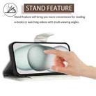 For Tecno Spark 10C Rhombic Texture Flip Leather Phone Case with Lanyard(White) - 3